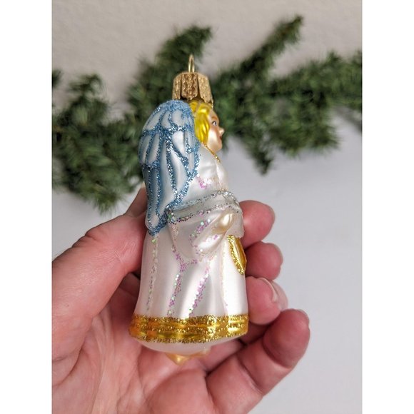 Glad Tidings Angel Old World Christmas Ornament, Brides Collection - Picture 4 of 5